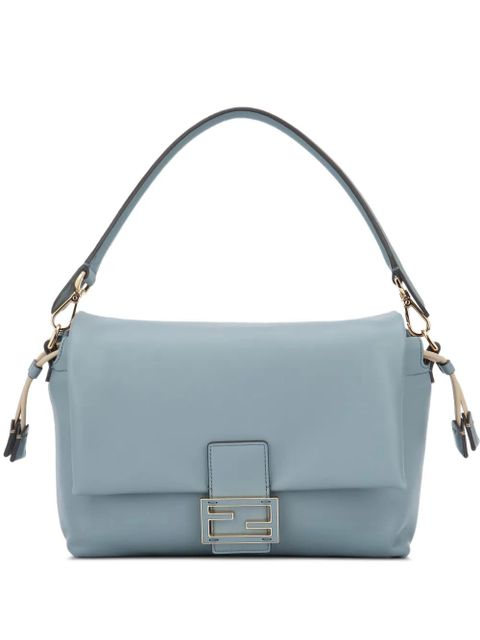 FENDI medium Mamma Baguette flap shoulder bag - Blue - zdjęcie produktu nr 1