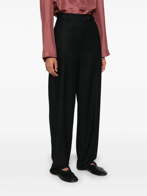 LEMAIRE belted tailored trousers - Grey