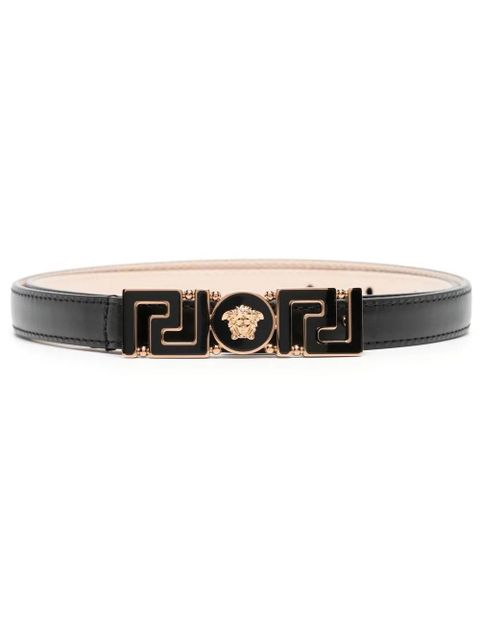 Versace Greca Goddess leather belt - Black - zdjęcie produktu nr 1