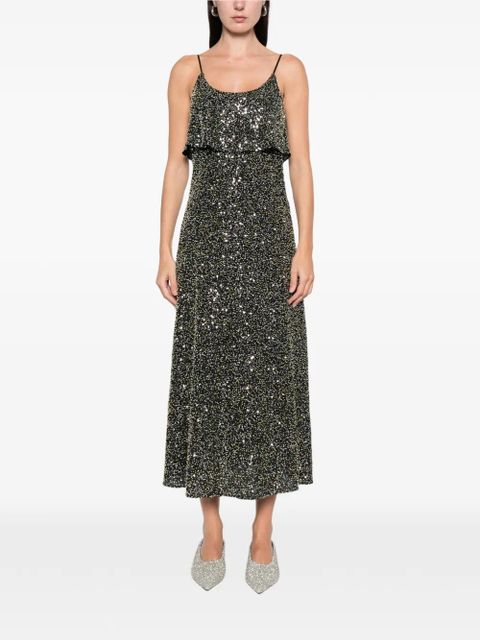Rabanne sequin-layered midi dress - Black - zdjęcie produktu nr 2
