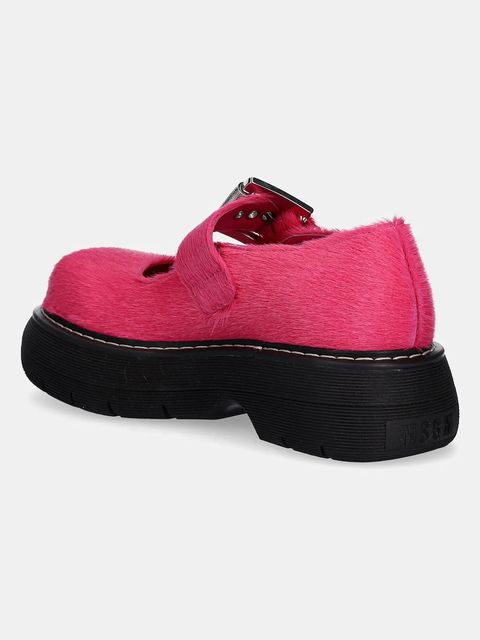 MSGM baleriny zamszowe kolor różowy 3941MDS858 995