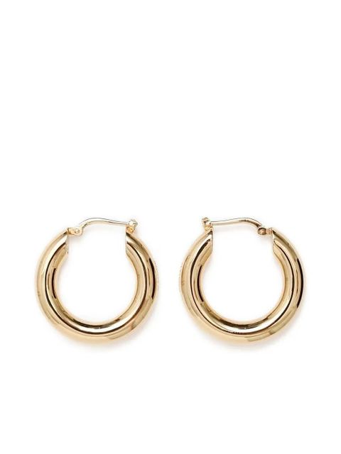 Jil Sander engraved-logo earrings - Gold - zdjęcie produktu nr 1