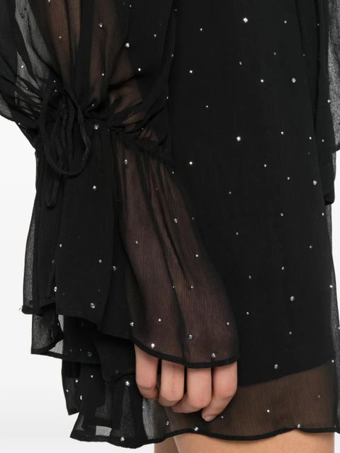 STAUD Roux tie mini dress - Black