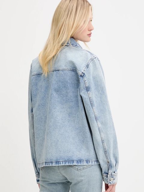 Tommy Jeans kurtka jeansowa kolor niebieski przejściowa DW0DW21411 - zdjęcie produktu nr 2