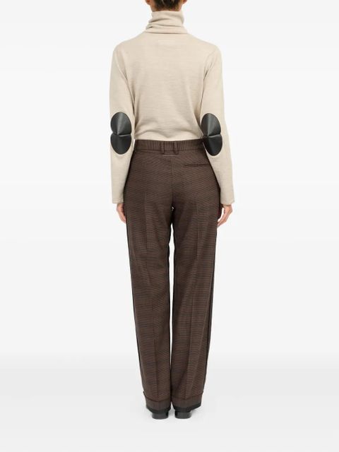 MM6 Maison Margiela checked pants - Brown