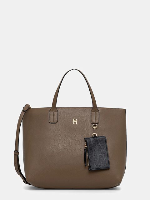 Tommy Hilfiger torebka kolor brązowy AW0AW18122 - zdjęcie produktu nr 1