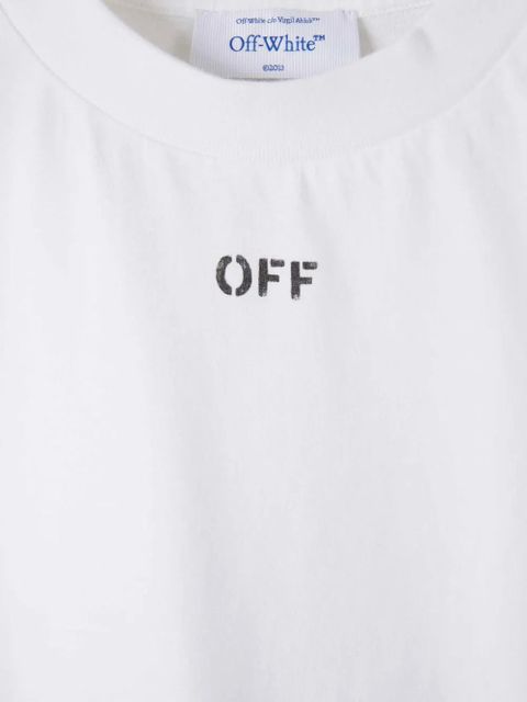 Off-White logo floral cotton T-shirt - zdjęcie produktu nr 2