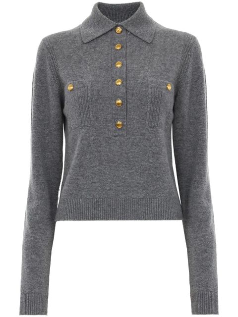 Chloé wool-cashmere polo-neck jumper - Grey