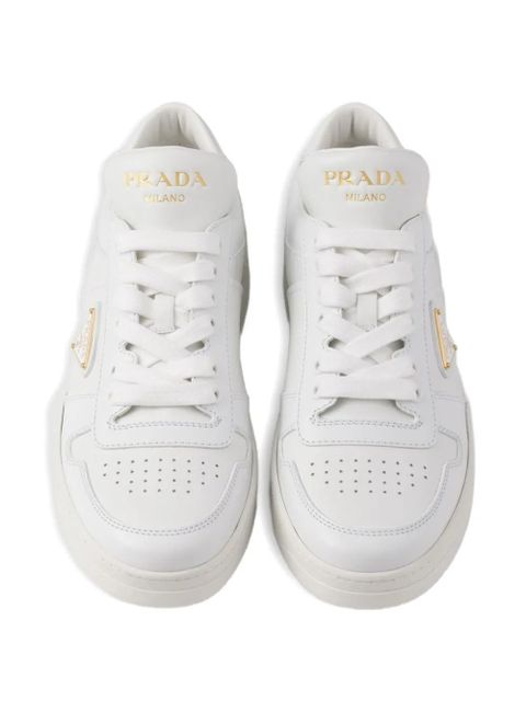 Prada leather lace-up sneakers - White - zdjęcie produktu nr 2