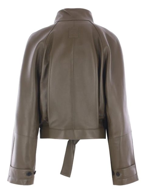 LOEWE belted leather jacket - Green - zdjęcie produktu nr 2