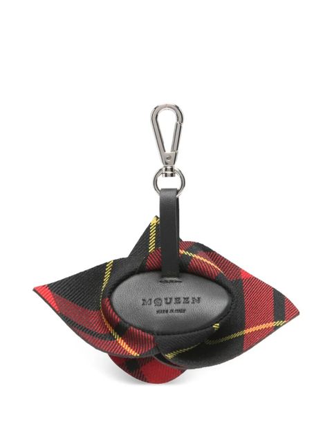 Alexander McQueen rose tartan charm - Red - zdjęcie produktu nr 2