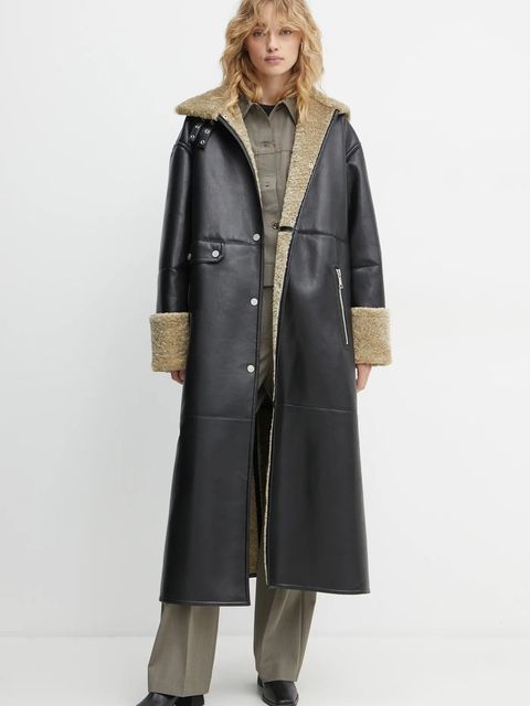 Samsoe Samsoe spodnie z domieszką wełny SATOVE - zdjęcie produktu nr 1