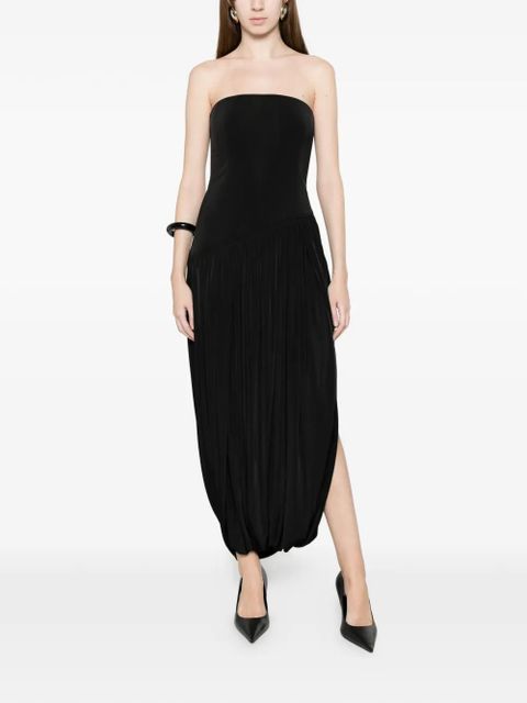 Ferragamo strapless pleated dress - Black - zdjęcie produktu nr 2