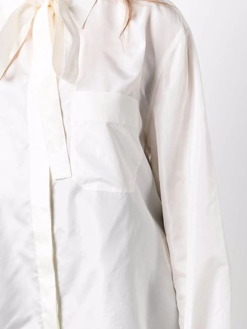 Valentino Garavani long-sleeve button-fastening shirt - Neutrals