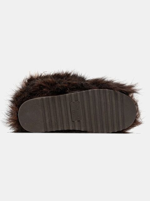 Steve Madden buty Beastie damskie kolor brązowy na płaskim obcasie ocieplone 11004960 - zdjęcie produktu nr 2