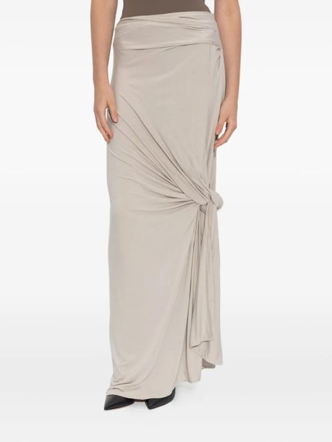 ENTIRE STUDIOS knotted maxi skirt - Grey
