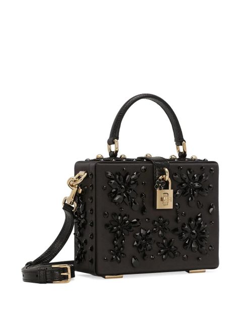 Dolce & Gabbana Dolce Box gemstone-detail tote bag - Black