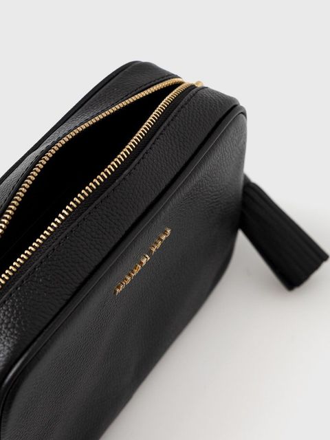 MICHAEL Michael Kors torebka skórzana 32F7GGNM8L kolor czarny