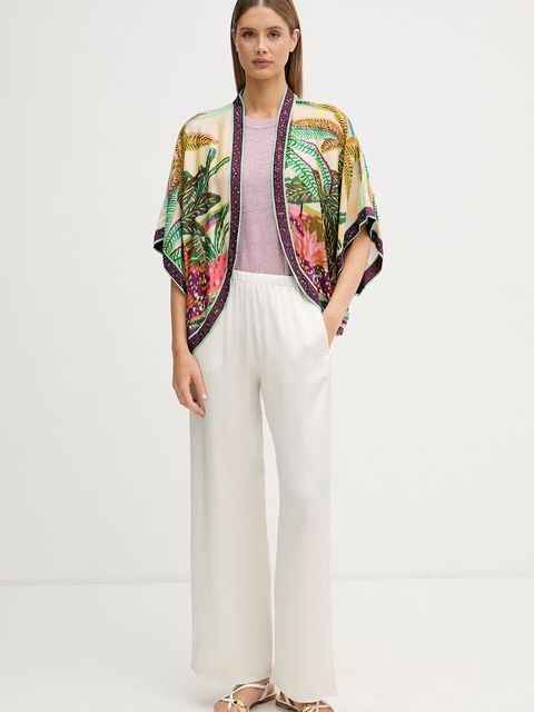 United Colors of Benetton top damski lniany - zdjęcie produktu nr 1