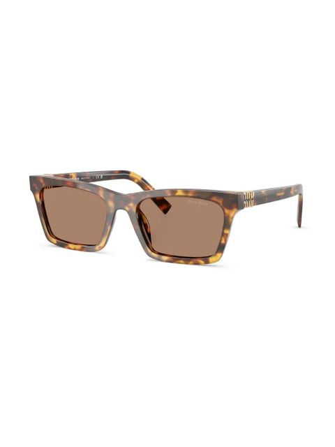 Miu Miu Eyewear square-frame sunglasses - Brown - zdjęcie produktu nr 2