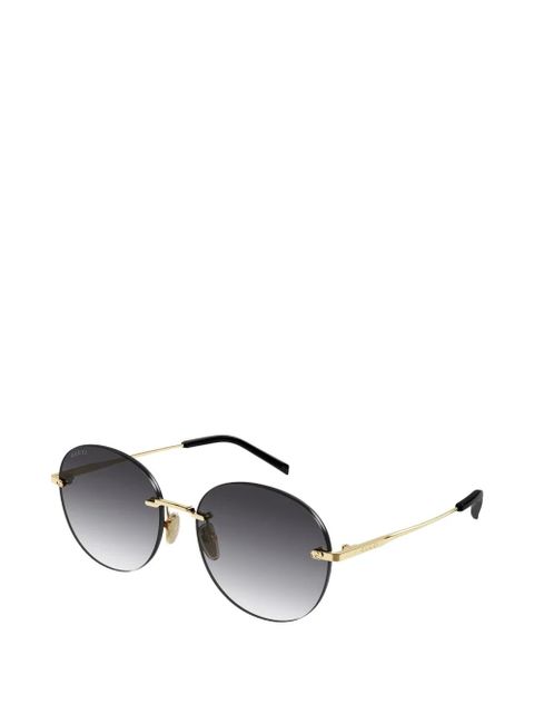 Gucci Eyewear round-frame sunglasses - Gold - zdjęcie produktu nr 2