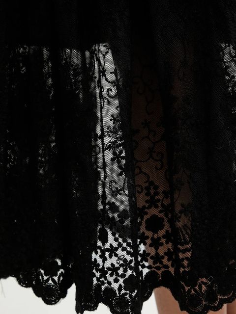 Answear.LAB spódnica kolor czarny midi rozkloszowana