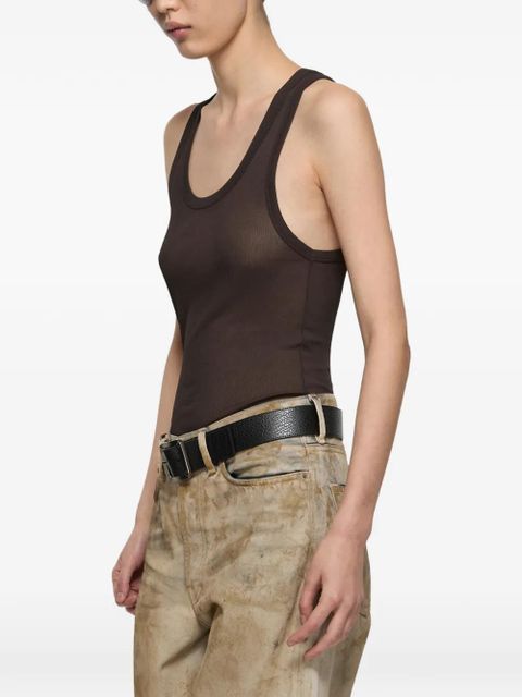 Acne Studios ribbed-knit tank top - Brown