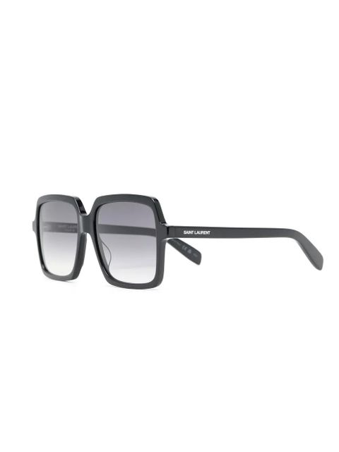 Saint Laurent Eyewear oversize-frame sunglasses - Black - zdjęcie produktu nr 2