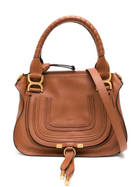 Chloé Marcie Double Carry tote bag - Brown