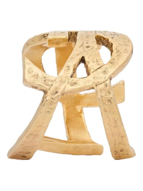 Saint Laurent Cassandre open cuff bracelet - Gold