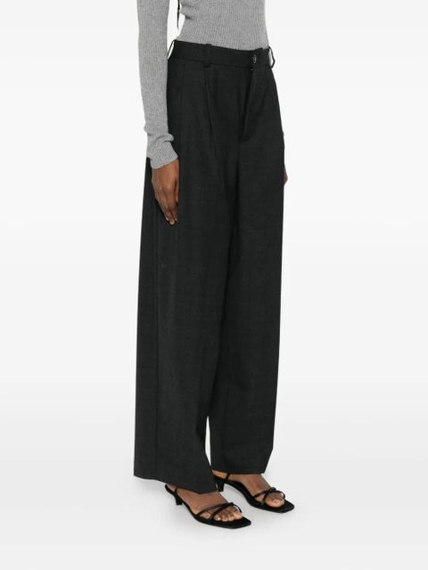 SOLOTRE pleated trousers - Black