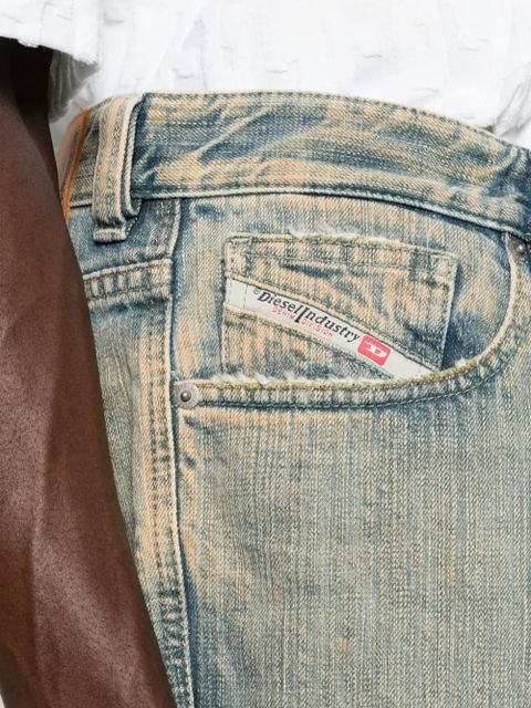 Diesel faded-effect straight-leg jeans - Blue