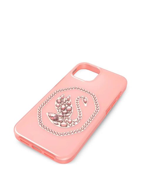 Swarovski swan-embellished phone case 13 - Pink
