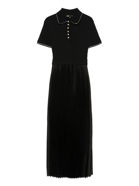 Maje pleated polo dress - Black - zdjęcie produktu nr 1