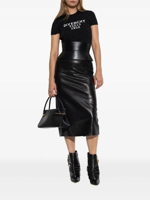 Givenchy ribbed cropped T-shirt - Black