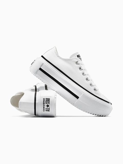 Converse tenisówki Chuck Taylor All Star Lift Double Stack unisex kolor biały A15491C