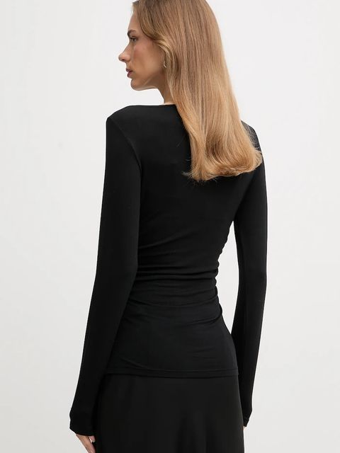 United Colors of Benetton longsleeve kolor czarny 37UKD10BA