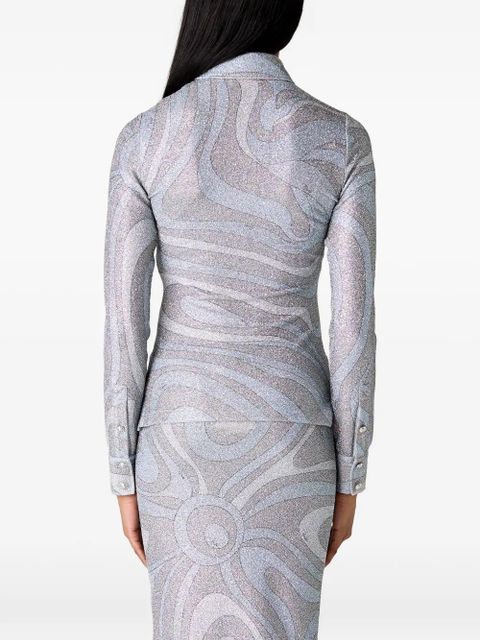 PUCCI long-sleeve polo top - Grey - zdjęcie produktu nr 2