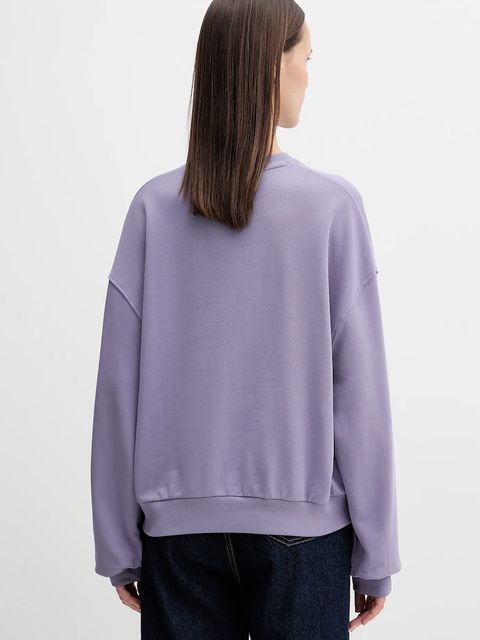 Tommy Hilfiger bluza bawełniana damska kolor fioletowy gładka WW0WW48269