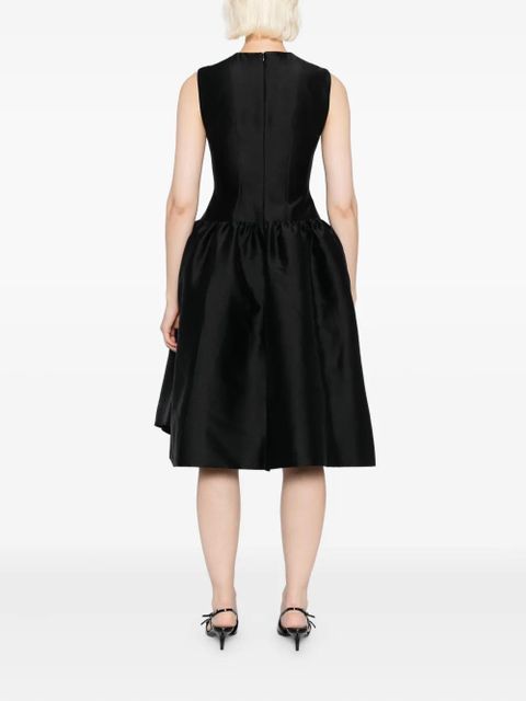 SHUSHU/TONG smocked-panel dress - Black