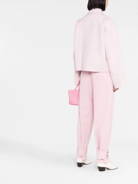 Jil Sander collared wool jacket - Pink