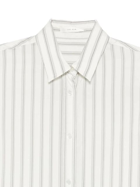 The Row Eirlys striped shirt - Grey