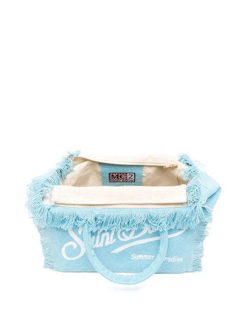 MC2 Saint Barth Vanity fringed-edge tote bag - Blue