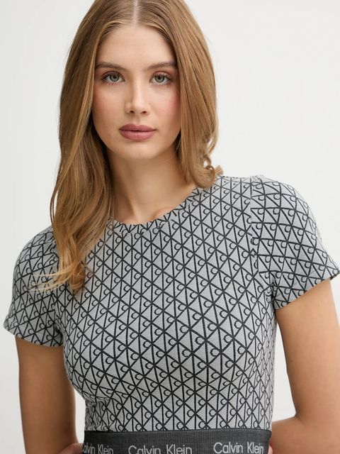 Calvin Klein Underwear t-shirt lounge damski kolor szary LV00QF8487 - zdjęcie produktu nr 2