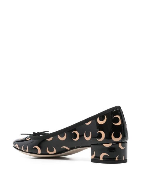 Marine Serre x Repetto 30mm Camille pumps - Black