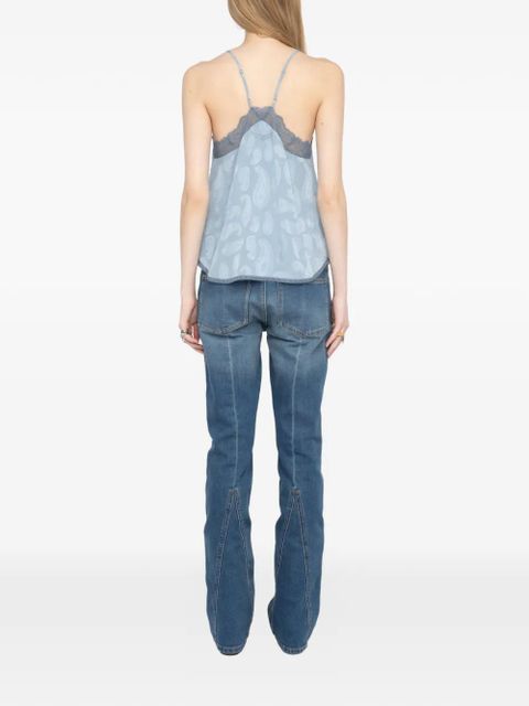 Zadig&Voltaire CHRISTY paisley-print top - Blue
