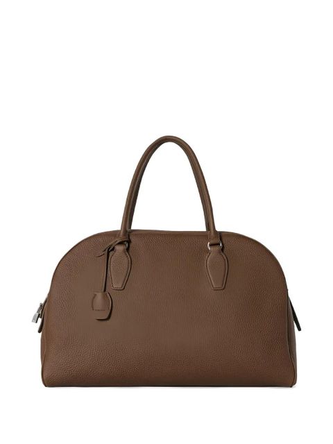 The Row India zip tote bag - Brown