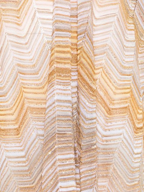 Missoni chevron-pattern scarf - Neutrals