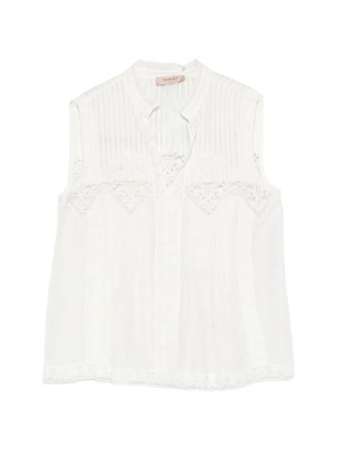 TWINSET lace-detail blouse - White - zdjęcie produktu nr 1