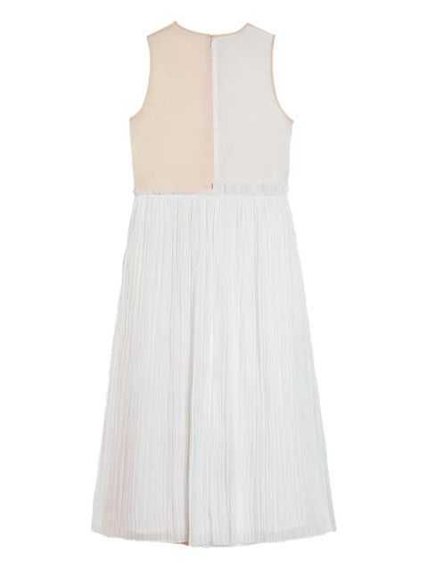 Jil Sander two-tone midi dress - White
